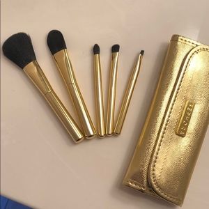 Gold Sephora makeup brush travel kit